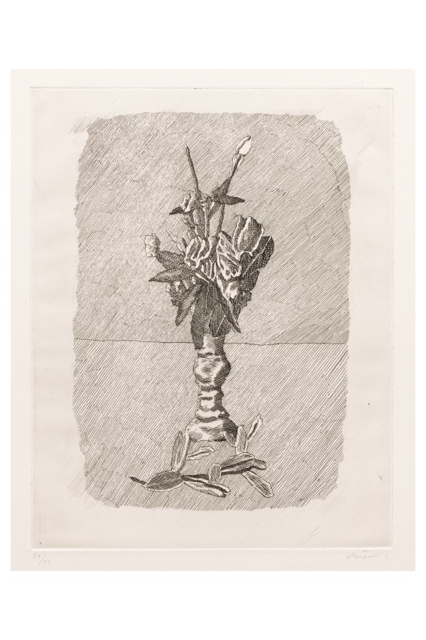 Giorgio Morandi, Rose in boccio in un vaso, 1929