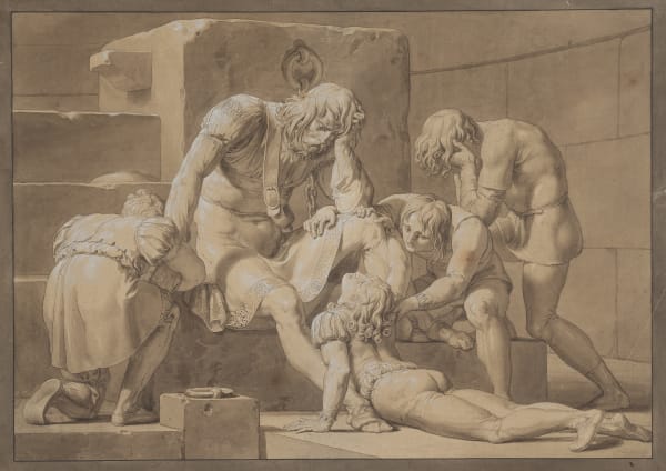Pelagio Palagi, Il conte Ugolino imprigionato con i figli, 1820
