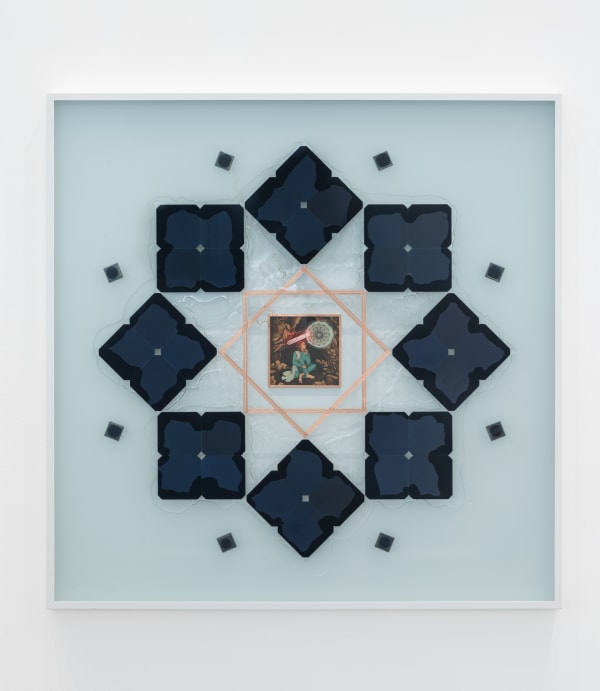Haroon Mirza, Illuminated Revelations in a Cave (Solar Cell Circuit Composition 29), 2023