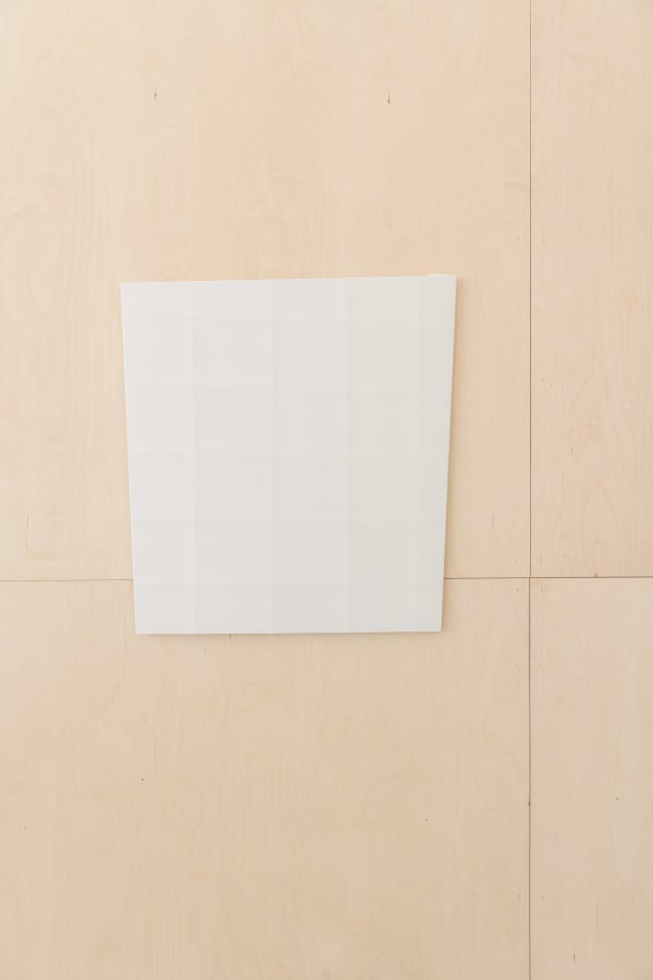 Sébastien de Ganay, White Folded Flat "Grid" 03, 2021