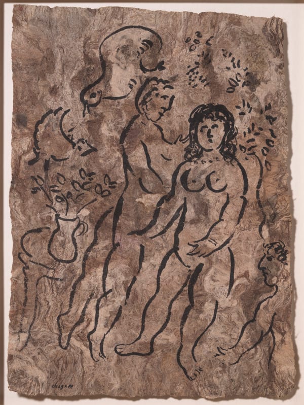 Marc Chagall, Rencontre sur fond boisé (Encounter in a Wooden Setting), c. 1979