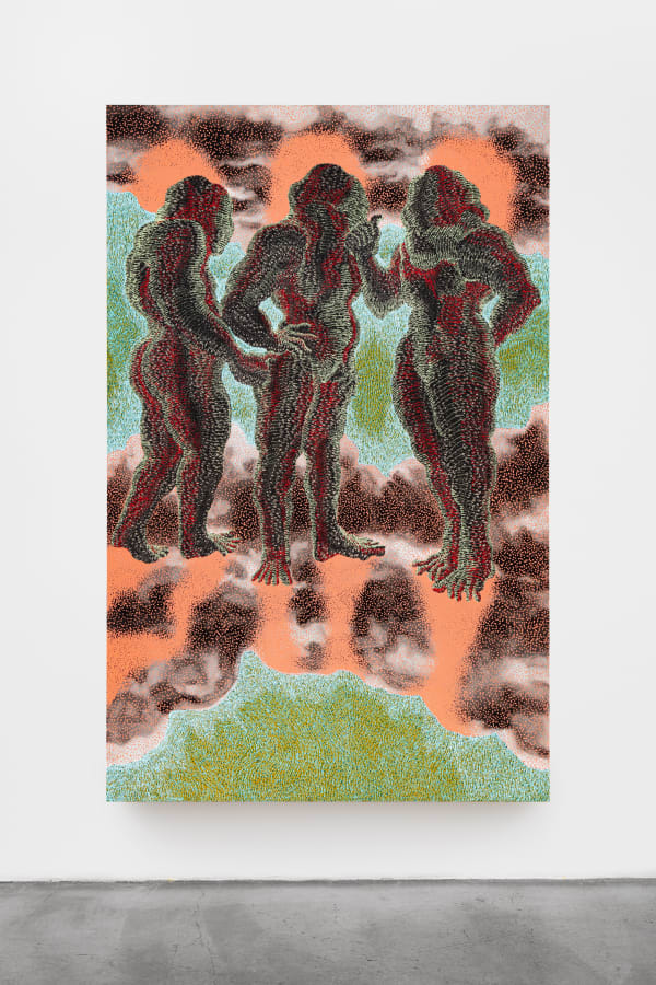 Didier William, Twa Manman, twa kouwon, 2020 (“Three Mothers, three crowns”)