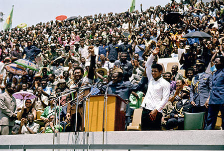 Howard L. Bingham, Foreman, Mobutu and Ali, Zaire #C27, 1974