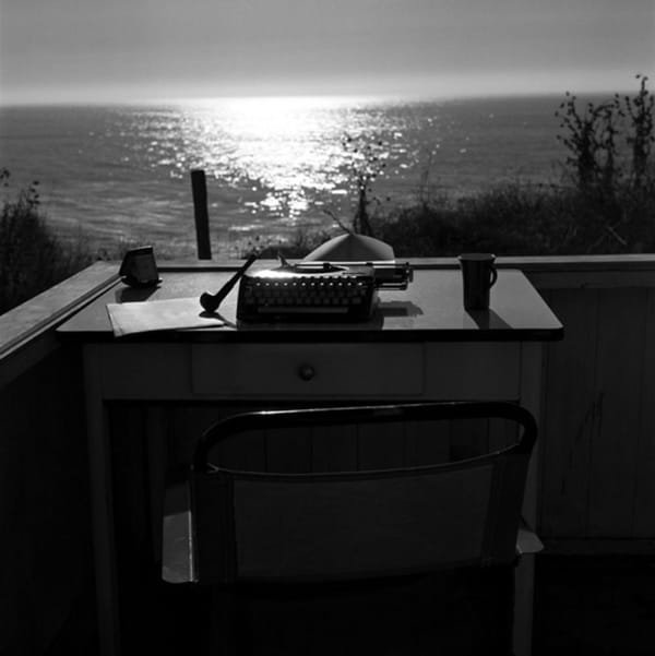 Hunter S. Thompson, Typewriter Still Life, Big Sur, c. 1960s