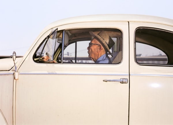 Andrew Bush, Man rolling along (whistle audible?) on U.S. Route 101 at approximately 55 mph on a summer day in 1989