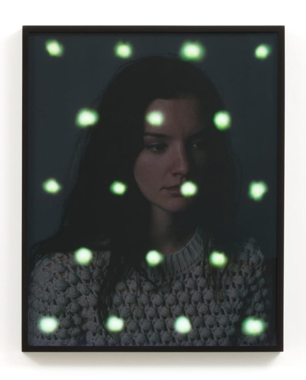 Hannah Whitaker, Portrait with sweater (Green), 2014