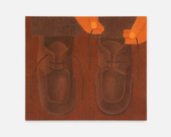 Johnny Izatt-Lowry, Two shoes with laces, 2023