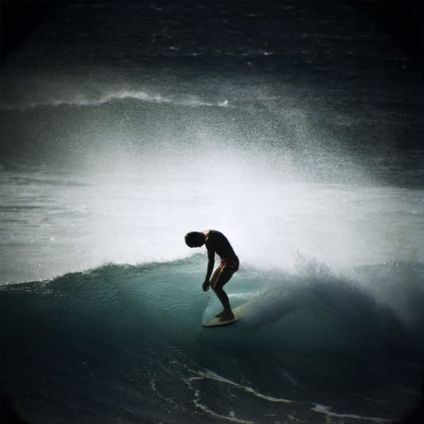 LeRoy Grannis, Midget Farrelly Surfing Shore Break, Makaha, 1968