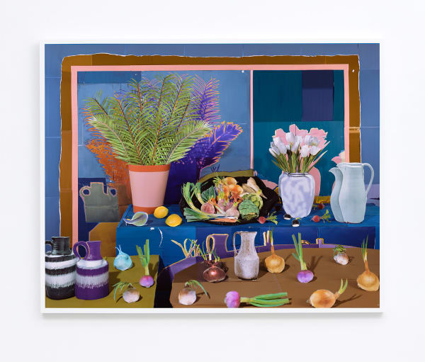 Daniel Gordon, Still Life with Vegetables and Tulips, 2017