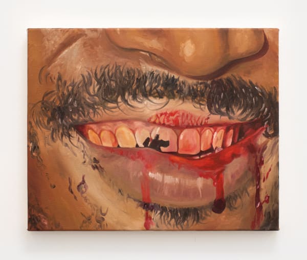 Noelia Towers, Mouthful of Blood (Portrait of Monsieur Zohore), 2022