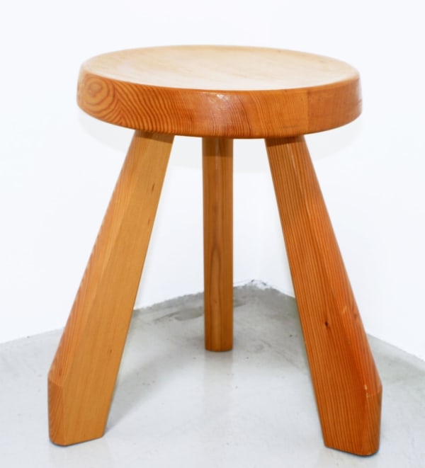 Charlotte Perriand, Replica Charlotte Perriand "Les Arcs" Stool, 1968 / 2010