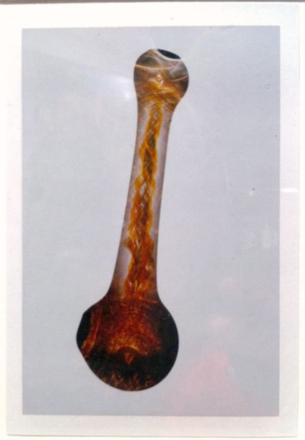 Matthew Spiegelman, Untitled (orange glass pipe transfer), 2007