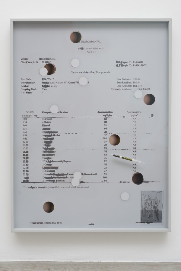Jesse Stecklow, Untitled (Chappaqua Residence Data), 2014