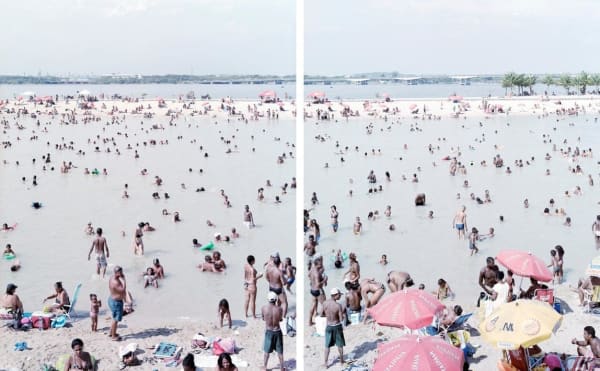 Massimo Vitali, Piscinao de Ramos, Brazil (diptych) (#4700), 2013