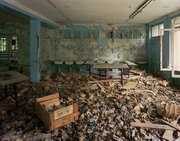 Robert Polidori, Cafeteria in School # 5, Pripyat, Chernobyl, 2001