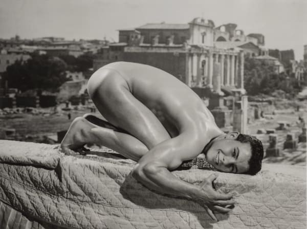 Bob Mizer, Jim Paris (on knees), Los Angeles, 1964