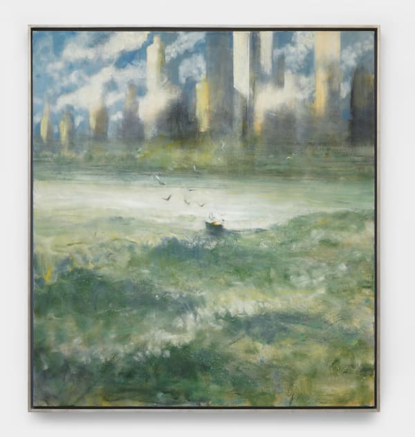 Bill Jacklin, Harbour with sun and clouds II, 2016