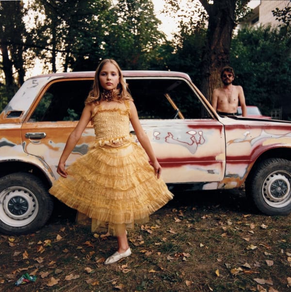 Michal Chelbin, Alicia in a Golden Dress, Ukraine, 2005