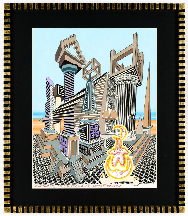 Pedro Friedeberg, Diaginalizacion oblicua contingencial neofilofrogenitiva (Contingential Oblique Diaginalization), 2017