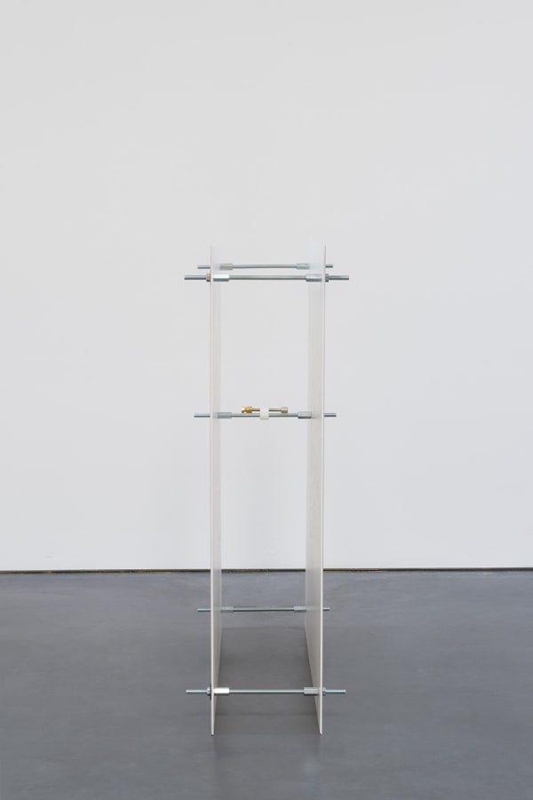 Jesse Stecklow, Untitled (Image-bearing structure), 2014 (side view)