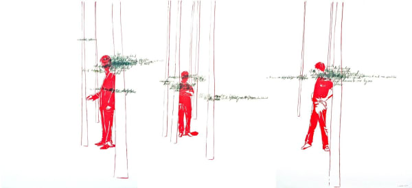 Brigitte Waldach, Forest (triptych), 2010