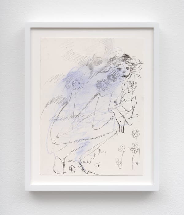 Alina Perez, Figure with flowers, 2022