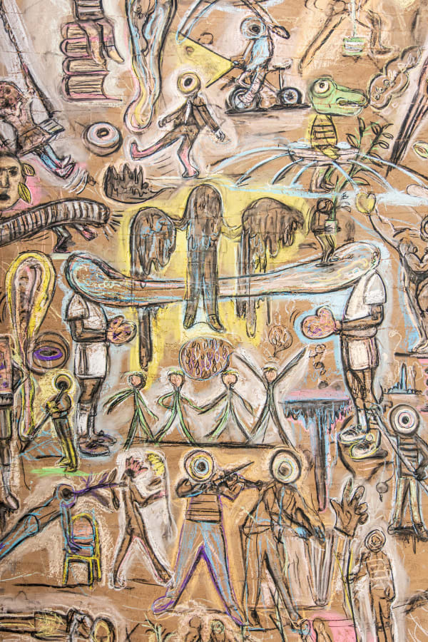 Mural in situ at MCC GALLERY, 2022