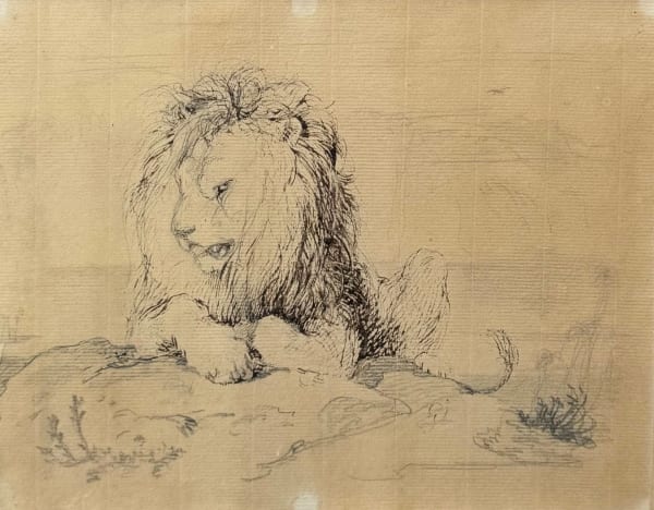 Sir Edwin Henry Landseer RA, Study of a Lion