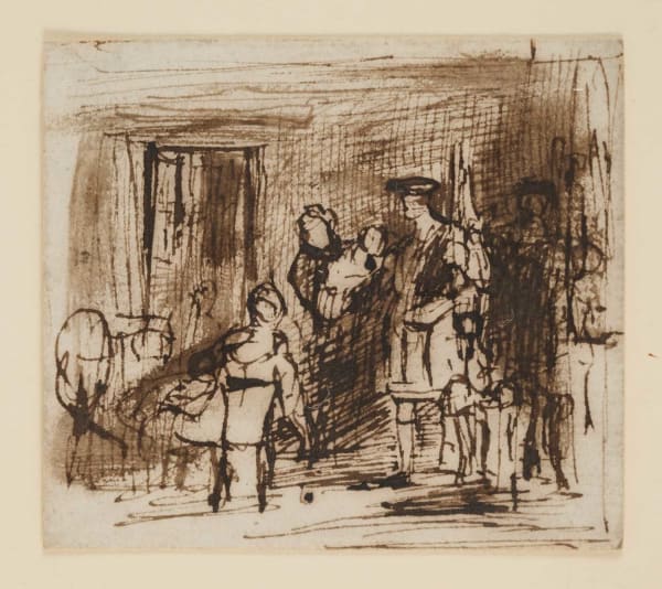 Sir David Wilkie RA, Figures in an Interior