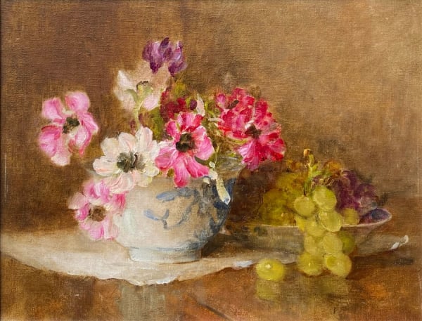 Fanny Fildes, Anemones and Grapes