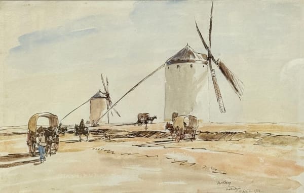 James McBey LLD, Windmills at Madridejos