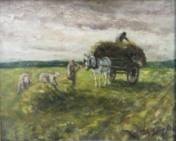 Robert McGregor RSA, Gathering Pea Straw