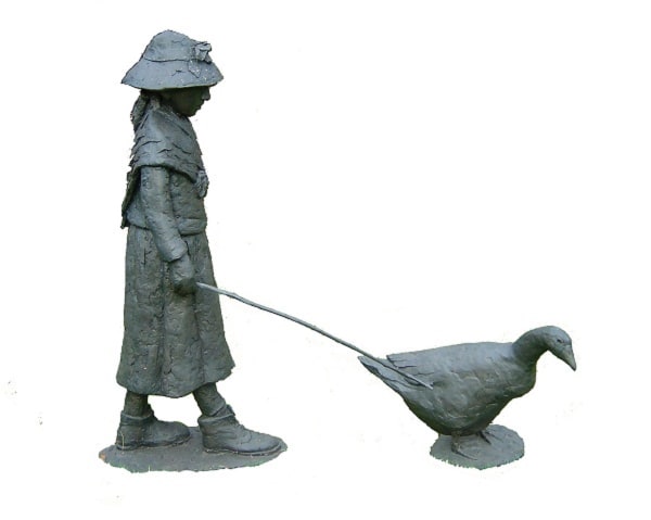 Lucy Poett ARBS, The Goose Girl