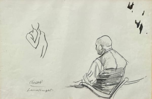 Laura Knight DBE RA RWS, Sketch of Enrico Cechetti