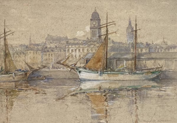 Alexander Roy Gibson, French Boats, Aberdeen Harbour