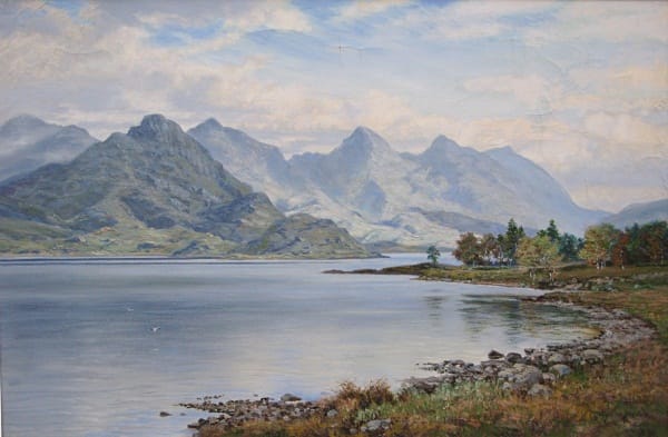 George Melvin Rennie, Loch Duich showing Five Sisters of Kintail