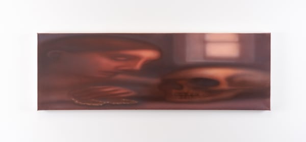 Peter McRury, Woman with skull, 2025