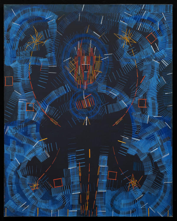 Lee Mullican, Starcatcher, 1985