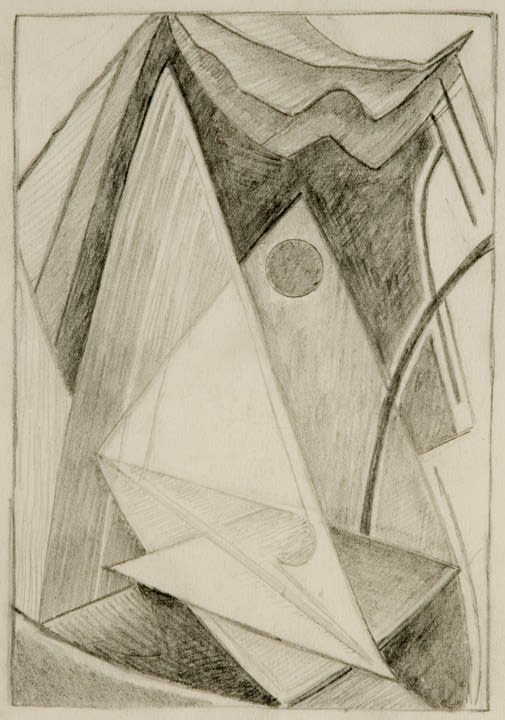 Lawren Stewart Harris, "Study for Panel No.63, Santa Fe, New Mexico, circa 1937