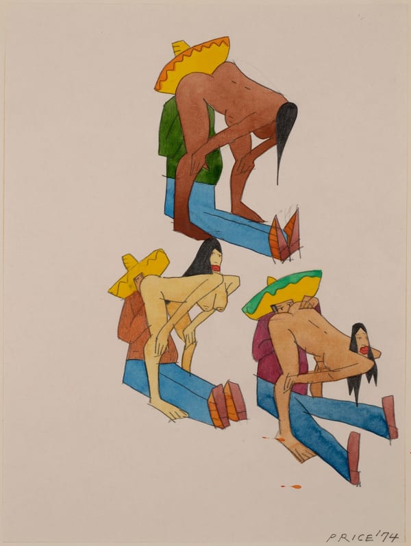 Ken Price, Untitled (Man with Sombrero), 1974