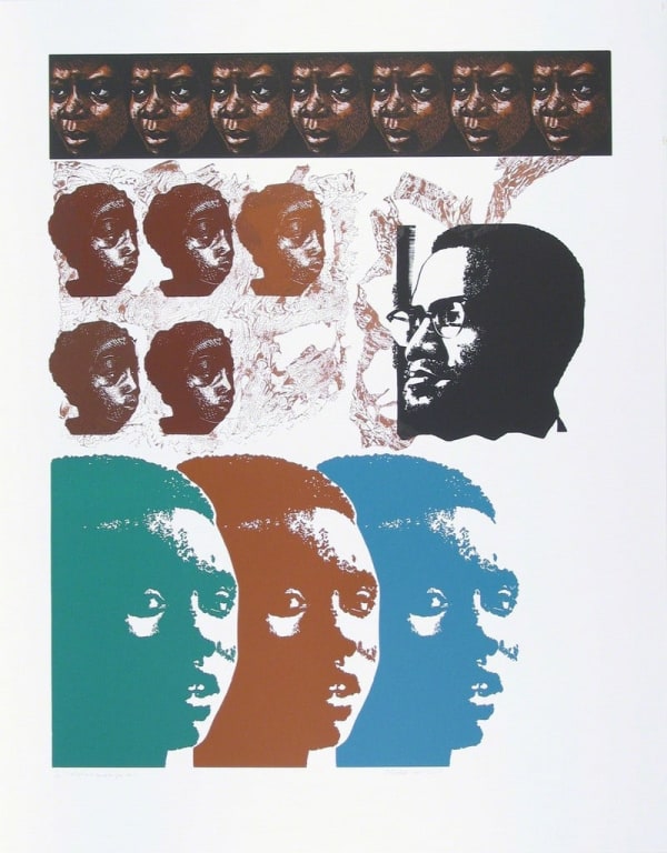 Elizabeth Catlett, Malcolm X Speaks for Us, 1969