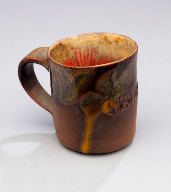 Ken Price, Untitled (Tequila Cup - Brown Exterior with Variegated Interior and Design), ca. 1970-1979