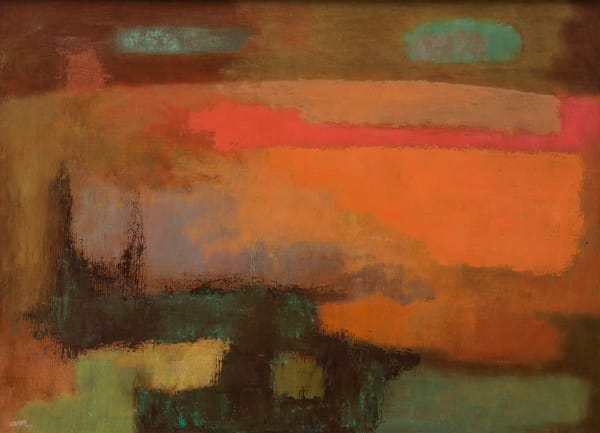 Louise Ganthiers, Taos Fields, 1957