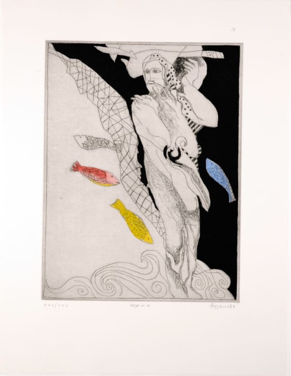 Dia al-Azzawi - The thousand & one nights - Image # 18, 1986