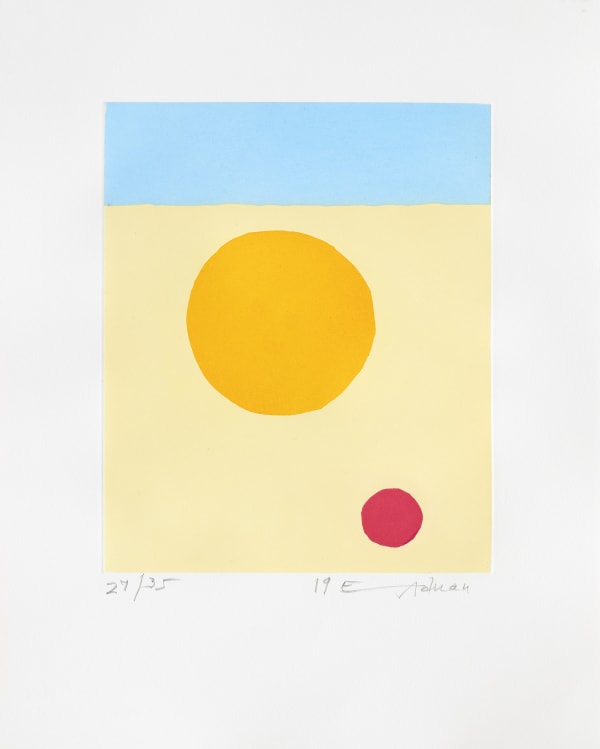 Etel Adnan, Poids de la Lune II, 2019