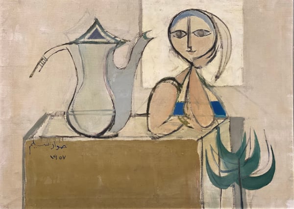 Jewad Selim - Girl with Coffee Pot, 1957