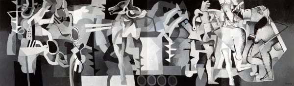 Dia al-Azzawi, Elegy To My Trapped City, 2011