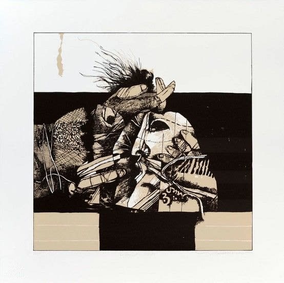 Dia al-Azzawi, Nasheed Al Jassad (Bodily Anthem) Tel el Zaatar, 1980