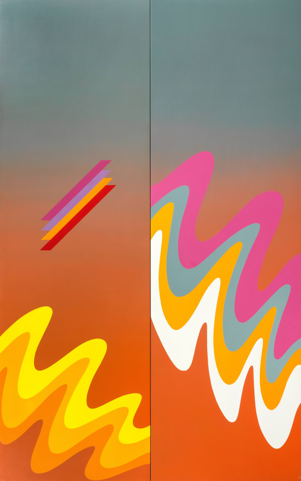 Mohamed Melehi, Croise B, 1984