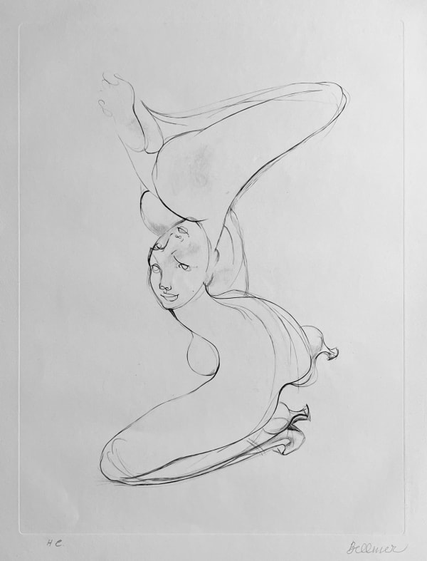 HANS BELLMER, Composition / "Céphalopode renversé", 1972